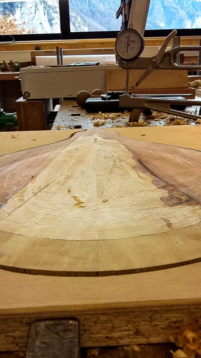 Carving the back