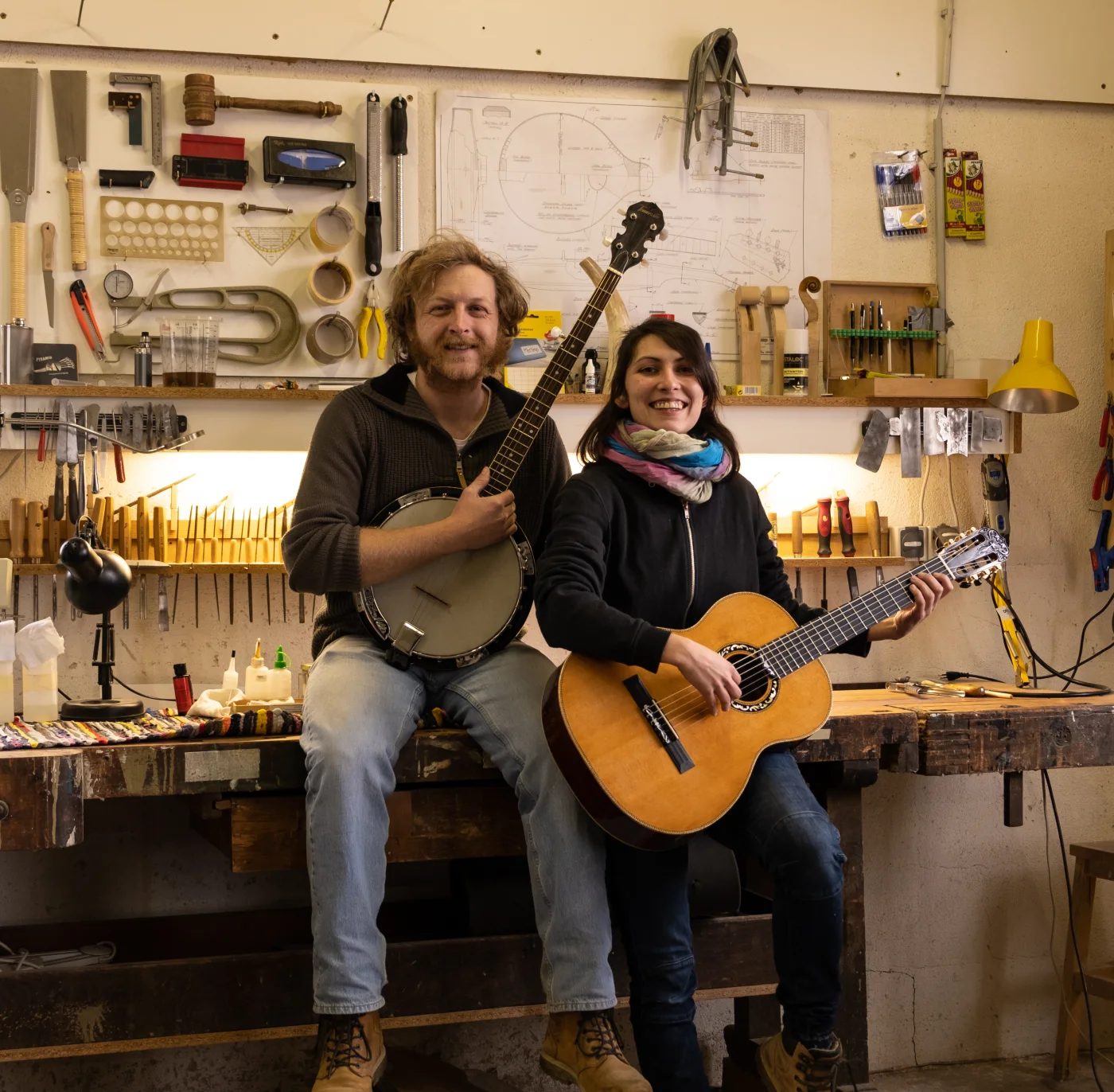 David and Silke Fenkhuber in the workshop
